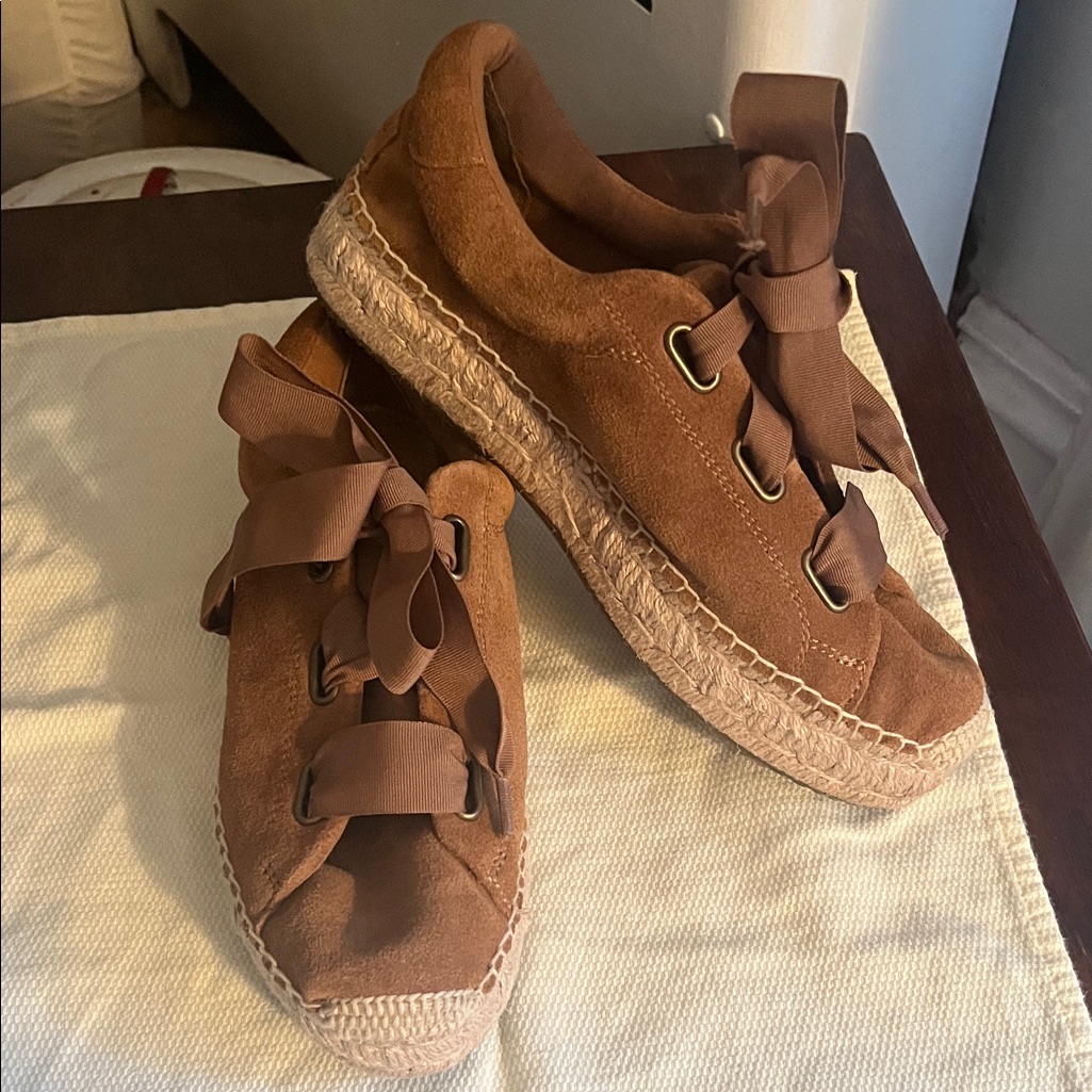Ugg Tan Suede Brianna Espadrille Shoes